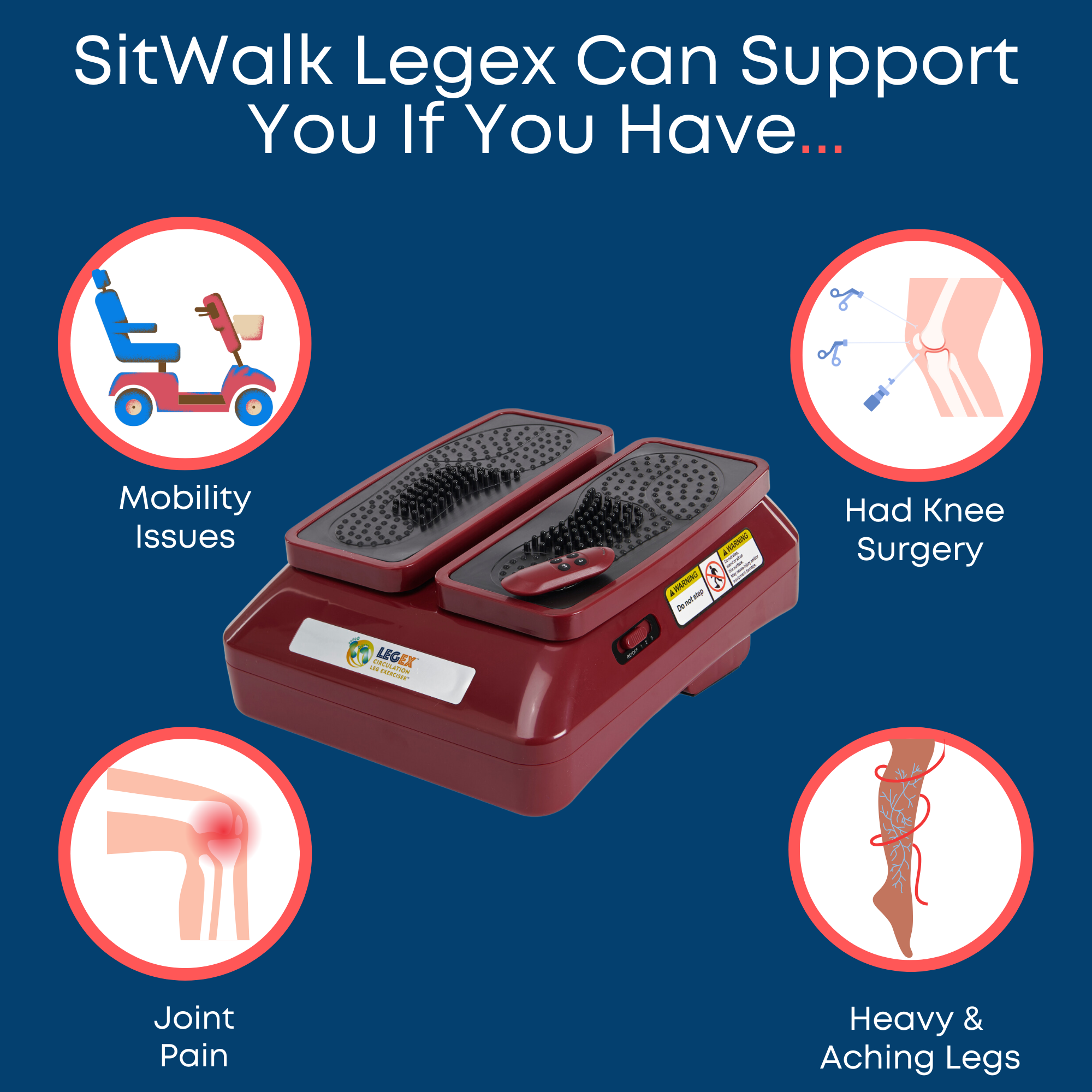 Sitwalk The LegEX Circulation Leg Exerciser