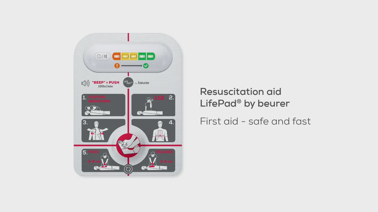 Load video: Beurer LifePad Resuscitation Aid