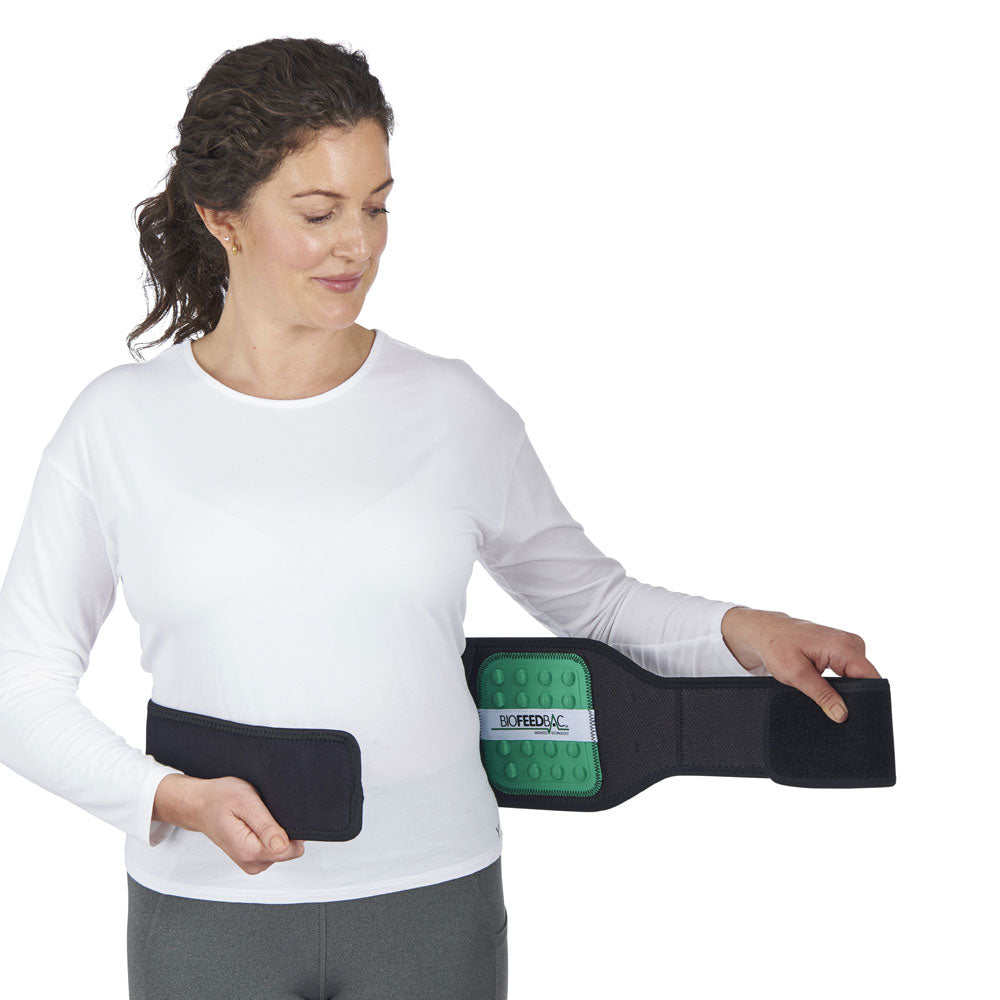 Biofeedbac Lumbros Belt In use on female