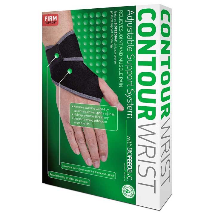 Biofeedbac wrist support wrap packaging